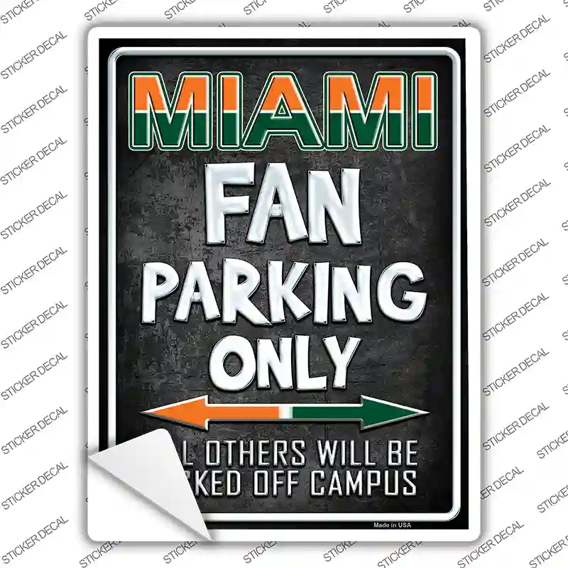 Miami Novelty Rectangle Sticker Decal