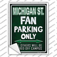 Michigan State Novelty Rectangle Sticker Decal