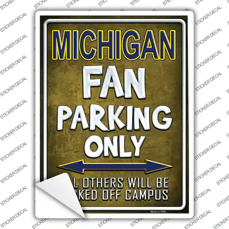 Michigan Novelty Rectangle Sticker Decal