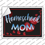 Homeschool Mom Heart Novelty Rectangle Sticker Decal