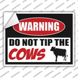 Do Not Tip The Cows Novelty Rectangle Sticker Decal