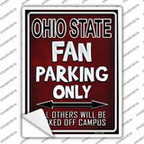 Ohio State Novelty Rectangle Sticker Decal