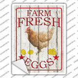 Farm Fresh Eggs Novelty Rectangle Sticker Decal
