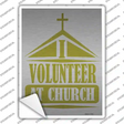 Volunteer At Church Novelty Rectangle Sticker Decal