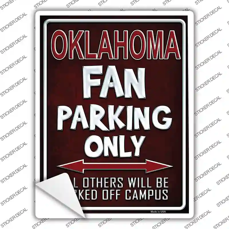 Oklahoma Novelty Rectangle Sticker Decal
