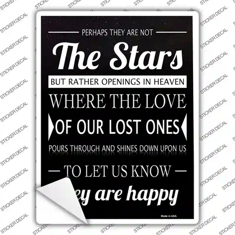 Stars They Are Happy Novelty Rectangular Sticker Decal
