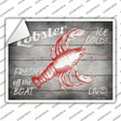 Lobster Fresh off the Boat Novelty Rectangle Sticker Decal