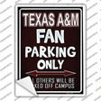 Texas A & M Novelty Rectangle Sticker Decal