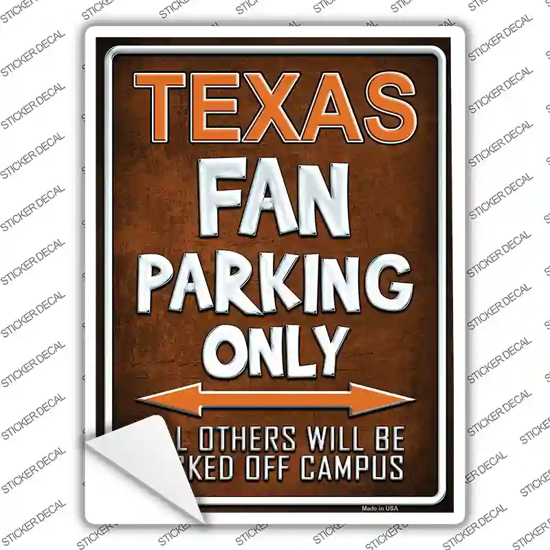 Texas Novelty Rectangle Sticker Decal