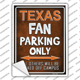 Texas Novelty Rectangle Sticker Decal