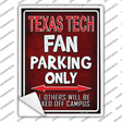 Texas Tech Novelty Rectangle Sticker Decal