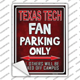 Texas Tech Novelty Rectangle Sticker Decal