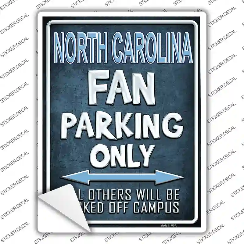 North Carolina Novelty Rectangle Sticker Decal