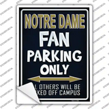 Notre Dame Novelty Rectangle Sticker Decal