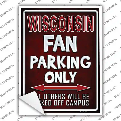 Wisconsin Novelty Rectangle Sticker Decal
