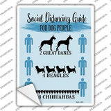 Social Distancing For Dog People Novelty Rectangle Sticker Decal