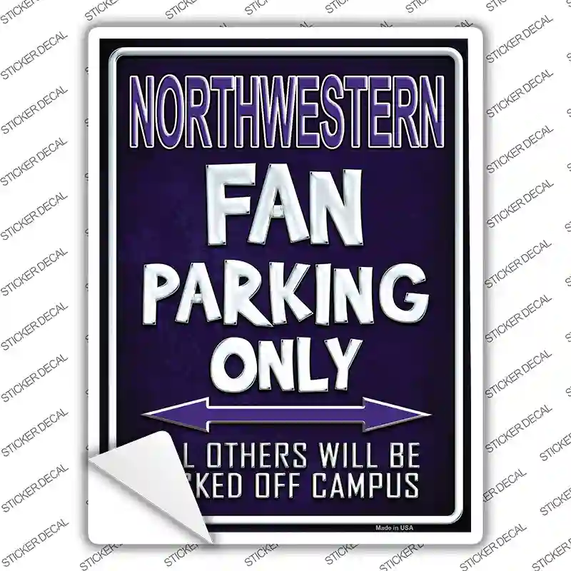 Northwestern Novelty Rectangle Sticker Decal
