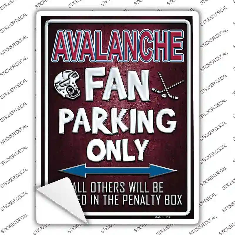 Avalanche Novelty Rectangle Sticker Decal