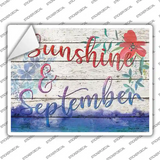 Sunshine & September Novelty Rectangle Sticker Decal