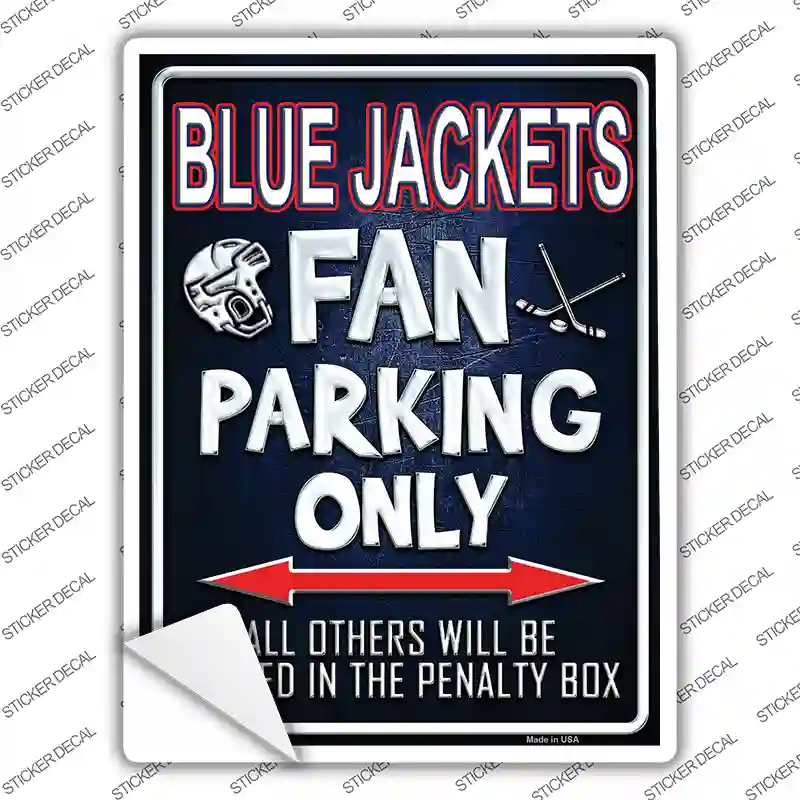 Blue Jackets Novelty Rectangle Sticker Decal