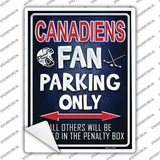 Canadiens Novelty Rectangle Sticker Decal
