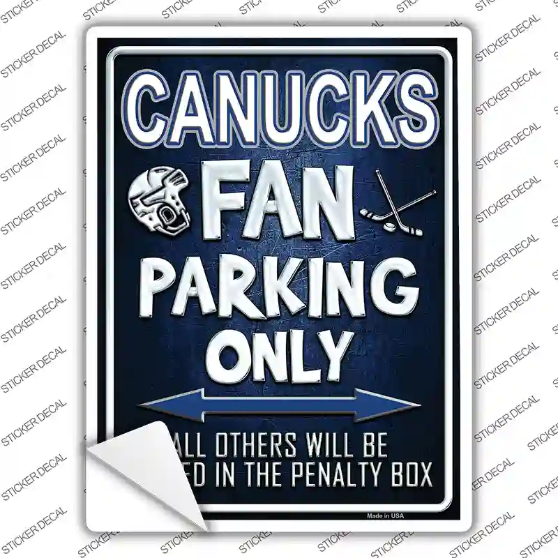 Canucks Novelty Rectangle Sticker Decal
