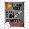 Make Rum Disappear Novelty Rectangle Sticker Decal