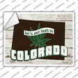 Get High In Colorado Novelty Rectangle Sticker Decal