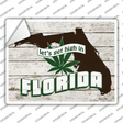 Get High In Florida Novelty Rectangle Sticker Decal