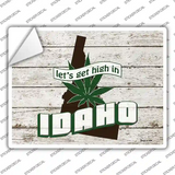 Get High In Idaho Novelty Rectangle Sticker Decal