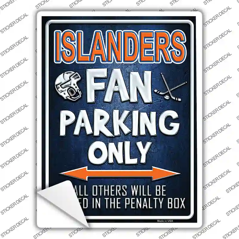 Islanders Novelty Rectangle Sticker Decal