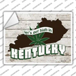 Get High In Kentucky Novelty Rectangle Sticker Decal