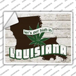 Get High In Louisiana Novelty Rectangle Sticker Decal