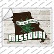 Get High In Missouri Novelty Rectangle Sticker Decal