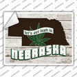 Get High In Nebraska Novelty Rectangle Sticker Decal