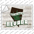 Get High In Nevada Novelty Rectangle Sticker Decal