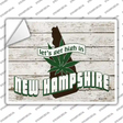 Get High In New Hampshire Novelty Rectangle Sticker Decal