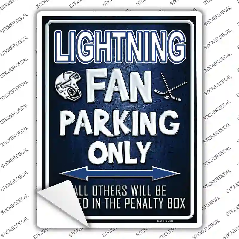 Lightning Novelty Rectangle Sticker Decal