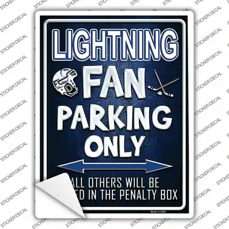 Lightning Novelty Rectangle Sticker Decal