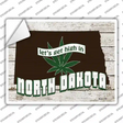 Get High In North Dakota Novelty Rectangle Sticker Decal