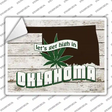 Get High In Oklahoma Novelty Rectangle Sticker Decal