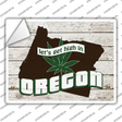 Get High In Oregon Novelty Rectangle Sticker Decal