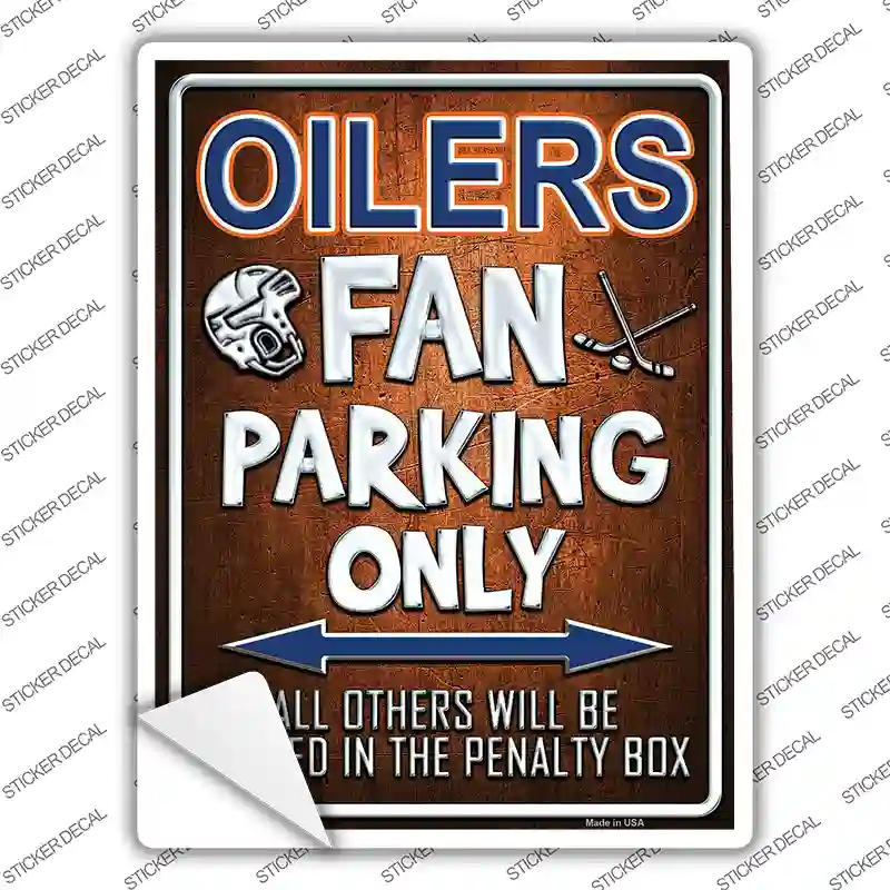 Oilers Novelty Rectangle Sticker Decal