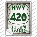 HWY 420 Idaho Novelty Rectangle Sticker Decal