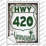 HWY 420 Minnesota Novelty Rectangle Sticker Decal