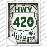 HWY 420 Mississippi Novelty Rectangle Sticker Decal