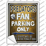 Predators Novelty Rectangle Sticker Decal