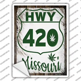 HWY 420 Missouri Novelty Rectangle Sticker Decal