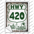 HWY 420 South Carolina Novelty Rectangle Sticker Decal