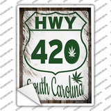 HWY 420 South Carolina Novelty Rectangle Sticker Decal